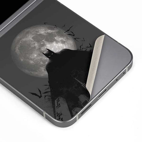 DC Comics Batman On City with Moon Art Galaxy Z Flip6 Skin